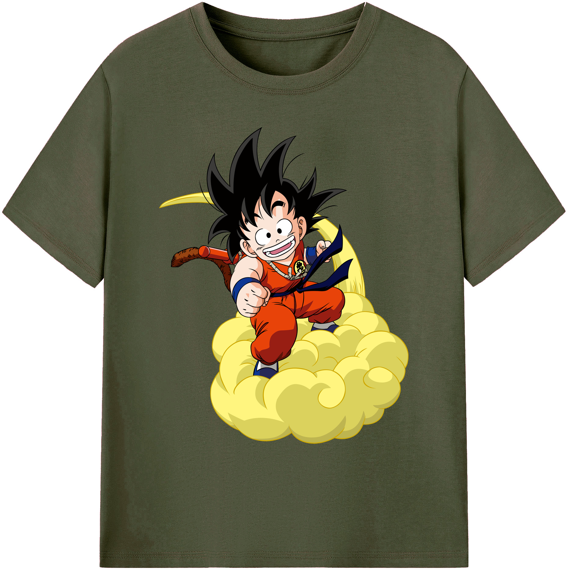 （画像用） ドラゴンボール 孫悟空（そん ごくう）Son Goku カカロット DRAGON BALL Kakarotto 綿100％ メンズ半袖Tシャツ｜肌触りやわらか＆通気性
